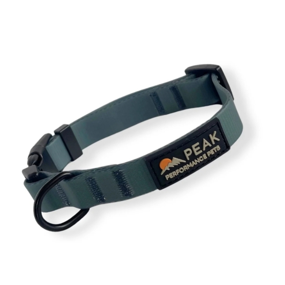 Peak Performance Overlook Dog Collar Forest Green Easy Clean Size Small NEW